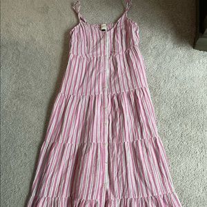 A new day pink striped Maxi dress
